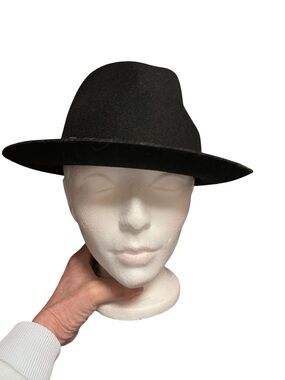 A.S. 98 Black Wool Felt  Hat – Handcrafted Italian Design with Leather Band